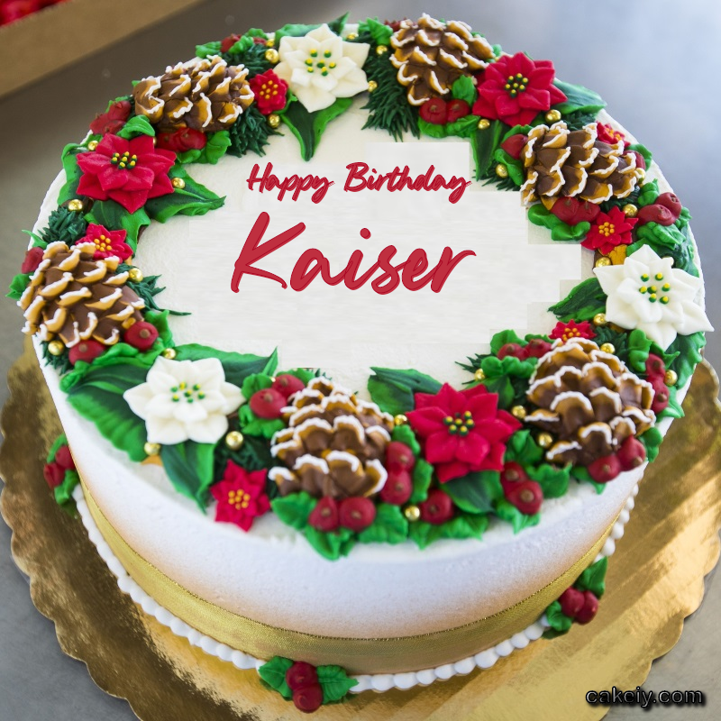 Christmas Wreath Cake for Kaiser