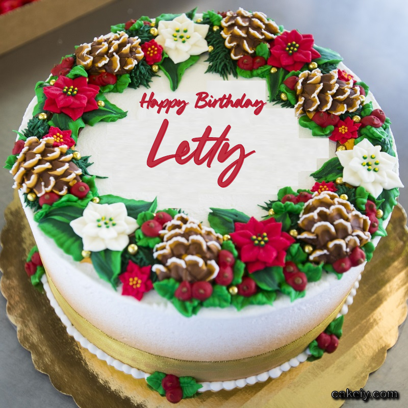 Christmas Wreath Cake for Letty