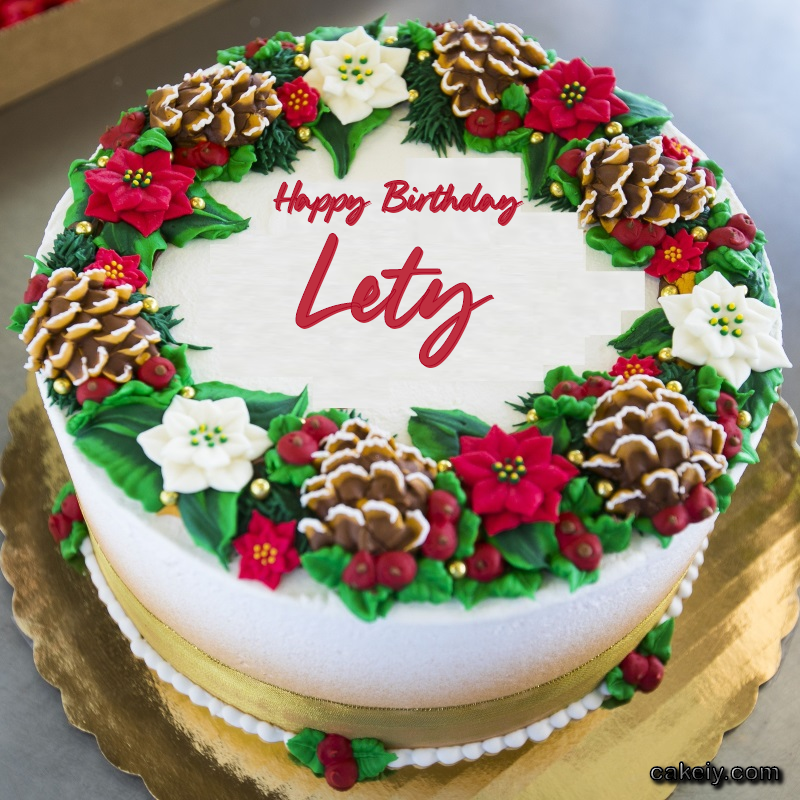 Christmas Wreath Cake for Lety