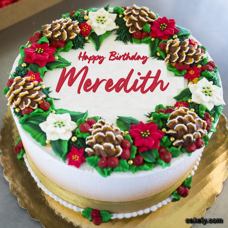 Christmas Wreath Cake for Meredith