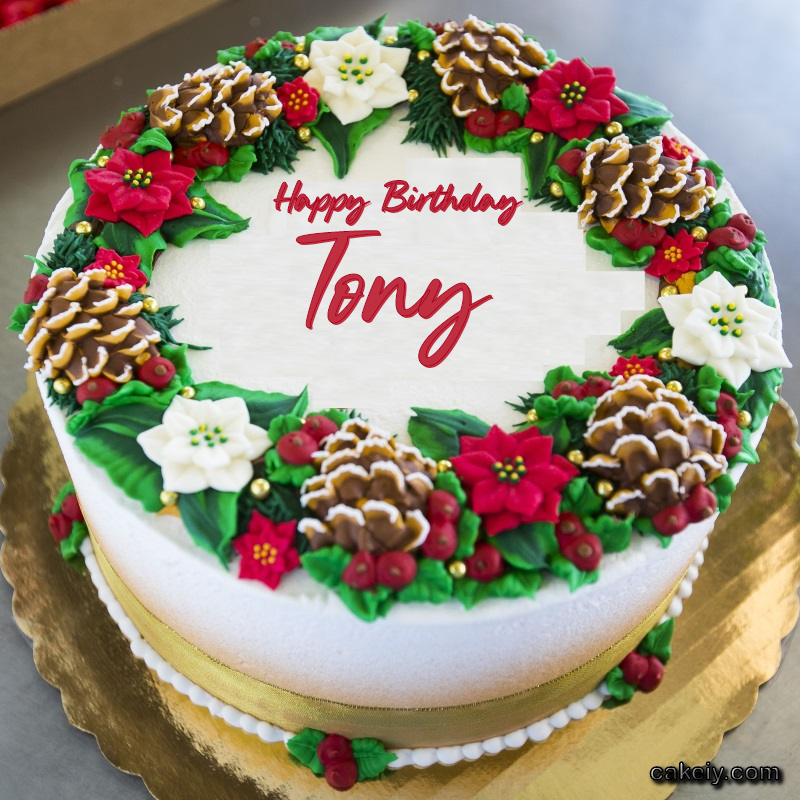 Christmas Wreath Cake for Tony