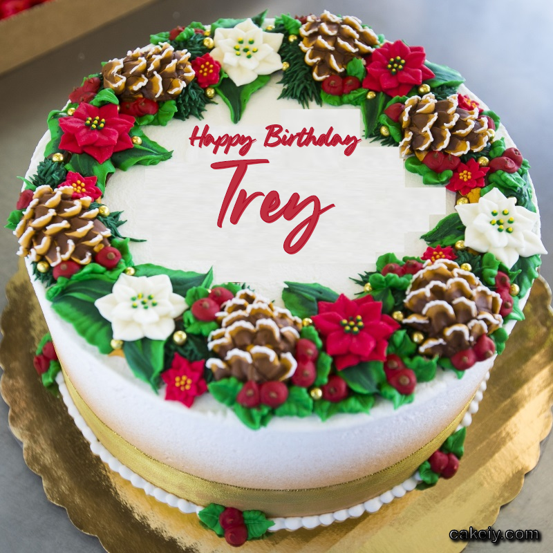 Christmas Wreath Cake for Trey