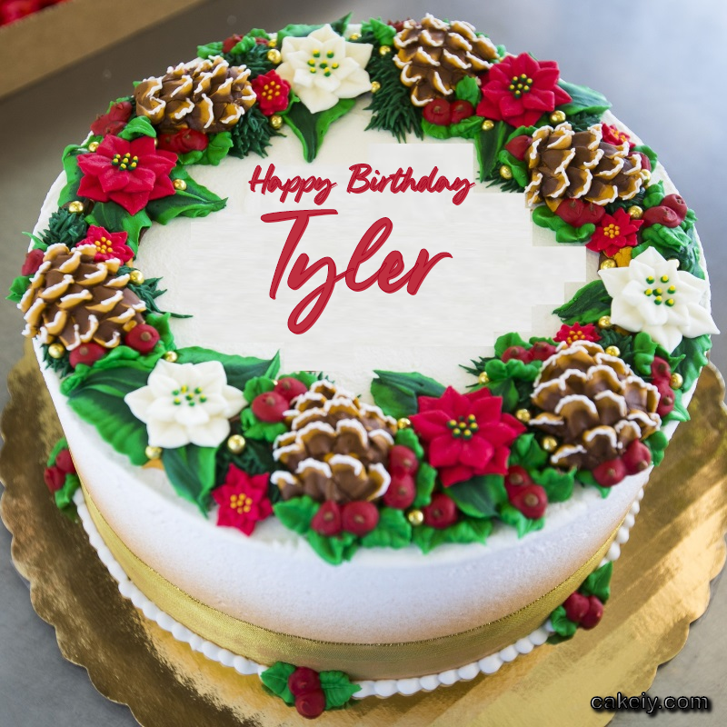 Christmas Wreath Cake for Tyler