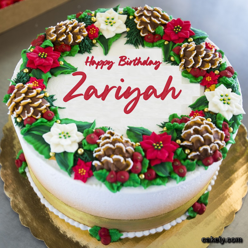 Christmas Wreath Cake for Zariyah