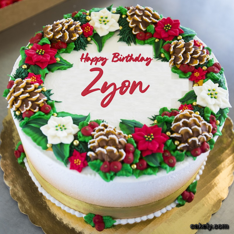 Christmas Wreath Cake for Zyon