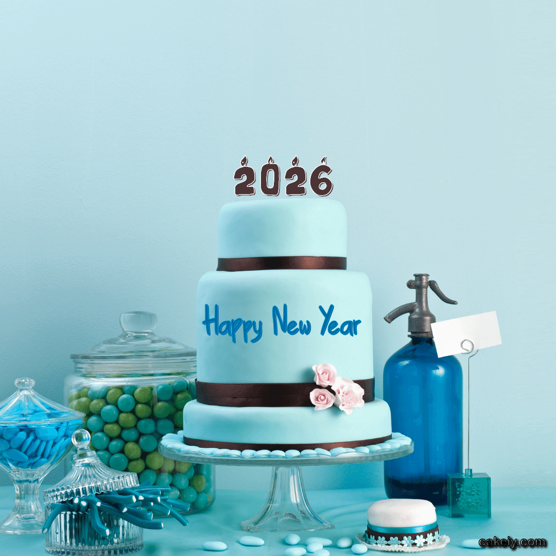 Columbia Blue Cake for Your Name