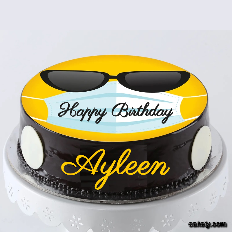 Corona Mask Emoji Cake for Ayleen