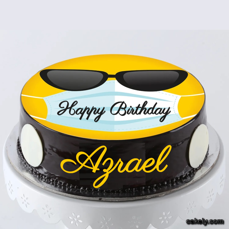 Corona Mask Emoji Cake for Azrael