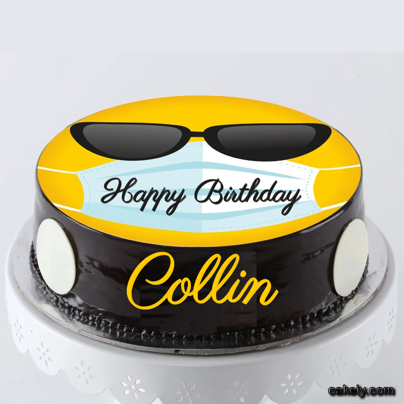 Doctor Mask Emoji Cake for Collin