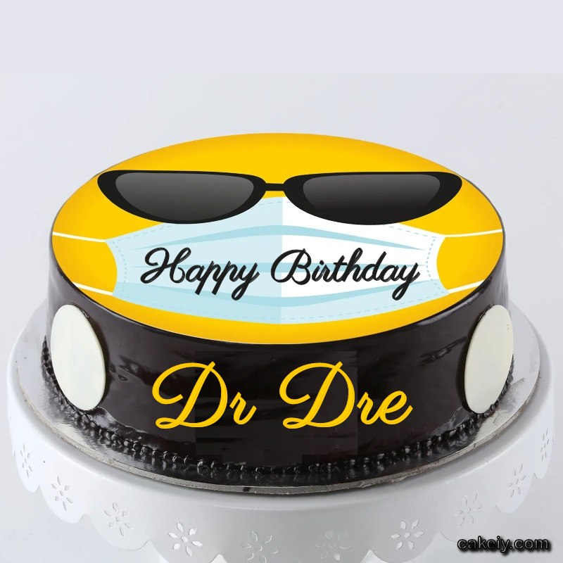 Corona Mask Emoji Cake for Dr Dre