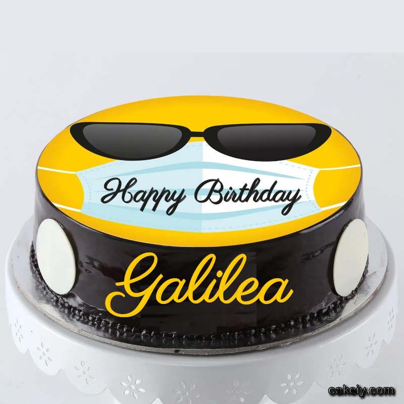Corona Mask Emoji Cake for Galilea