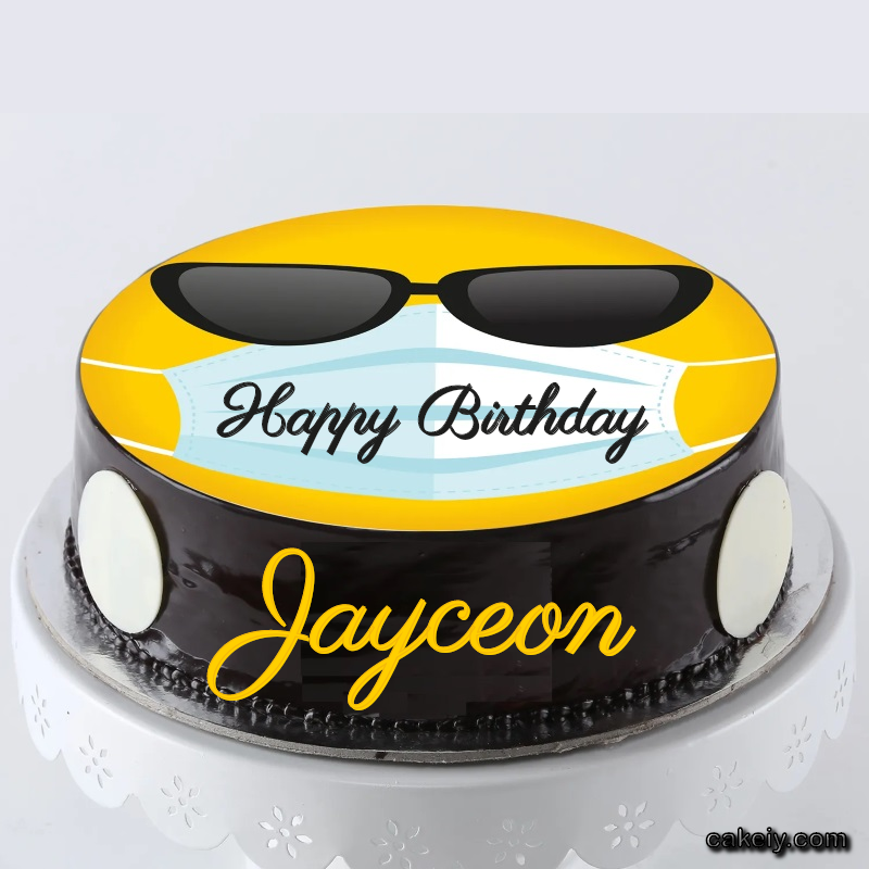 Corona Mask Emoji Cake for Jayceon