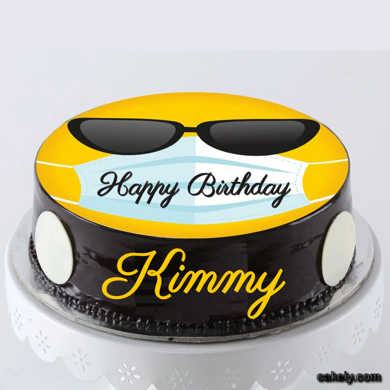 Corona Mask Emoji Cake for Kimmy