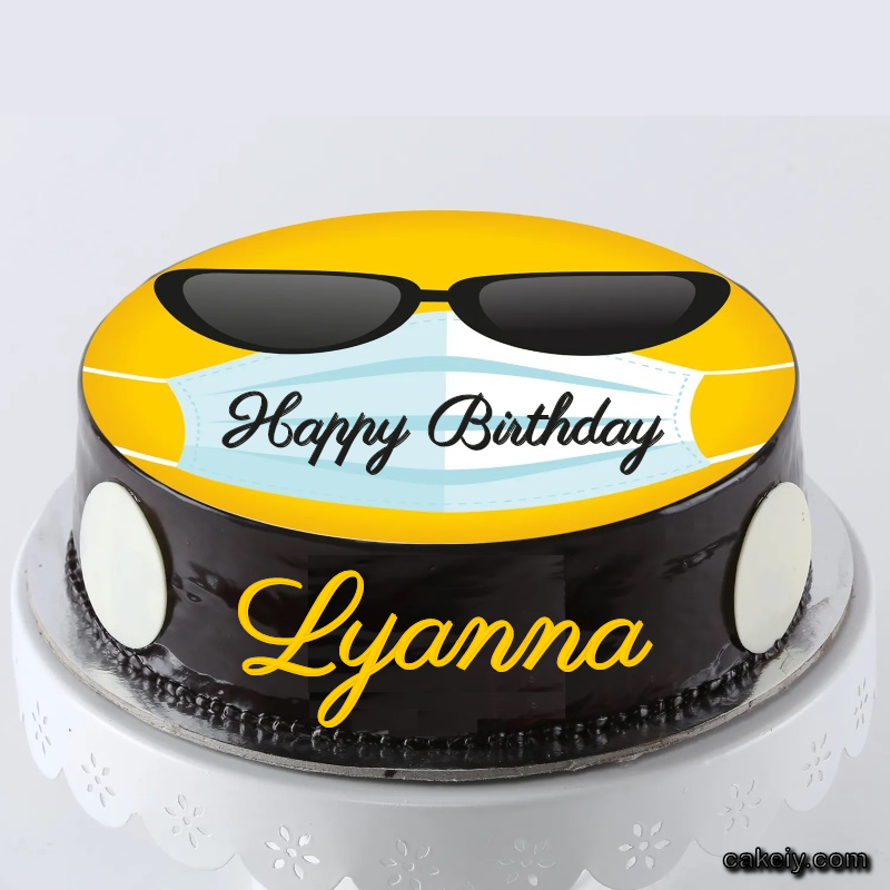 Corona Mask Emoji Cake for Lyanna