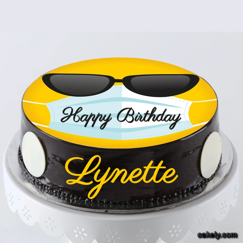 Corona Mask Emoji Cake for Lynette