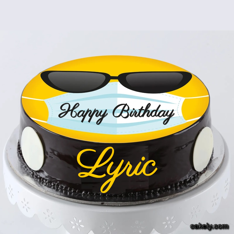 Corona Mask Emoji Cake for Lyric