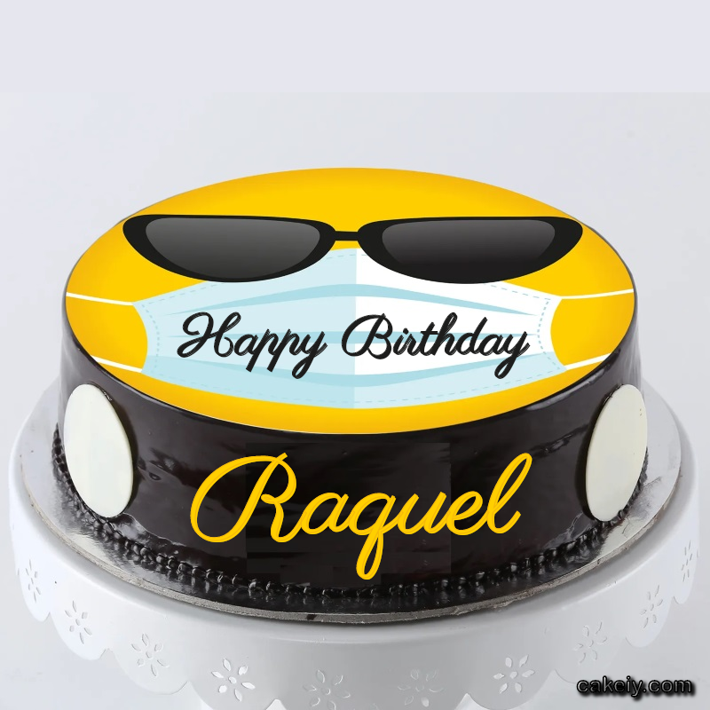 Corona Mask Emoji Cake for Raquel