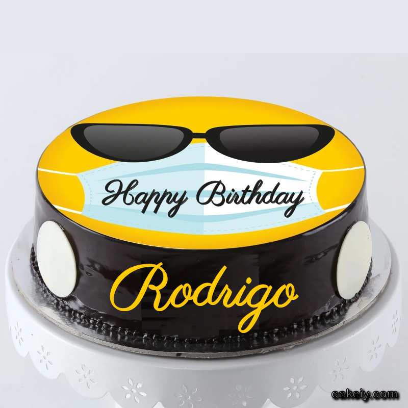 Corona Mask Emoji Cake for Rodrigo