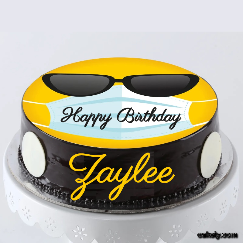 Corona Mask Emoji Cake for Zaylee