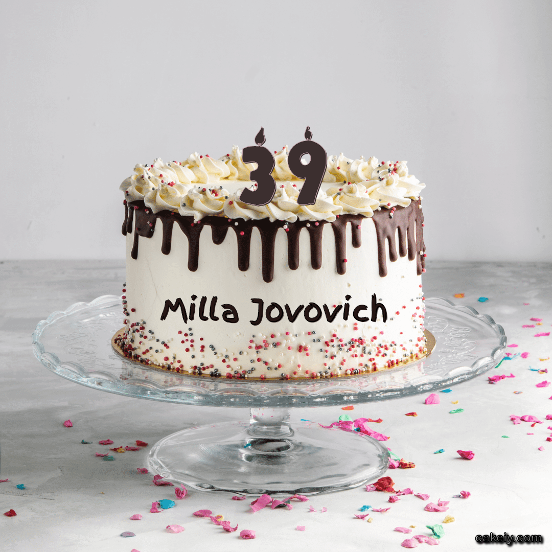 Creamy Choco Cake for Milla Jovovich