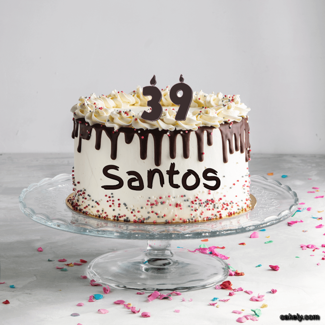 Creamy Choco Cake for Santos
