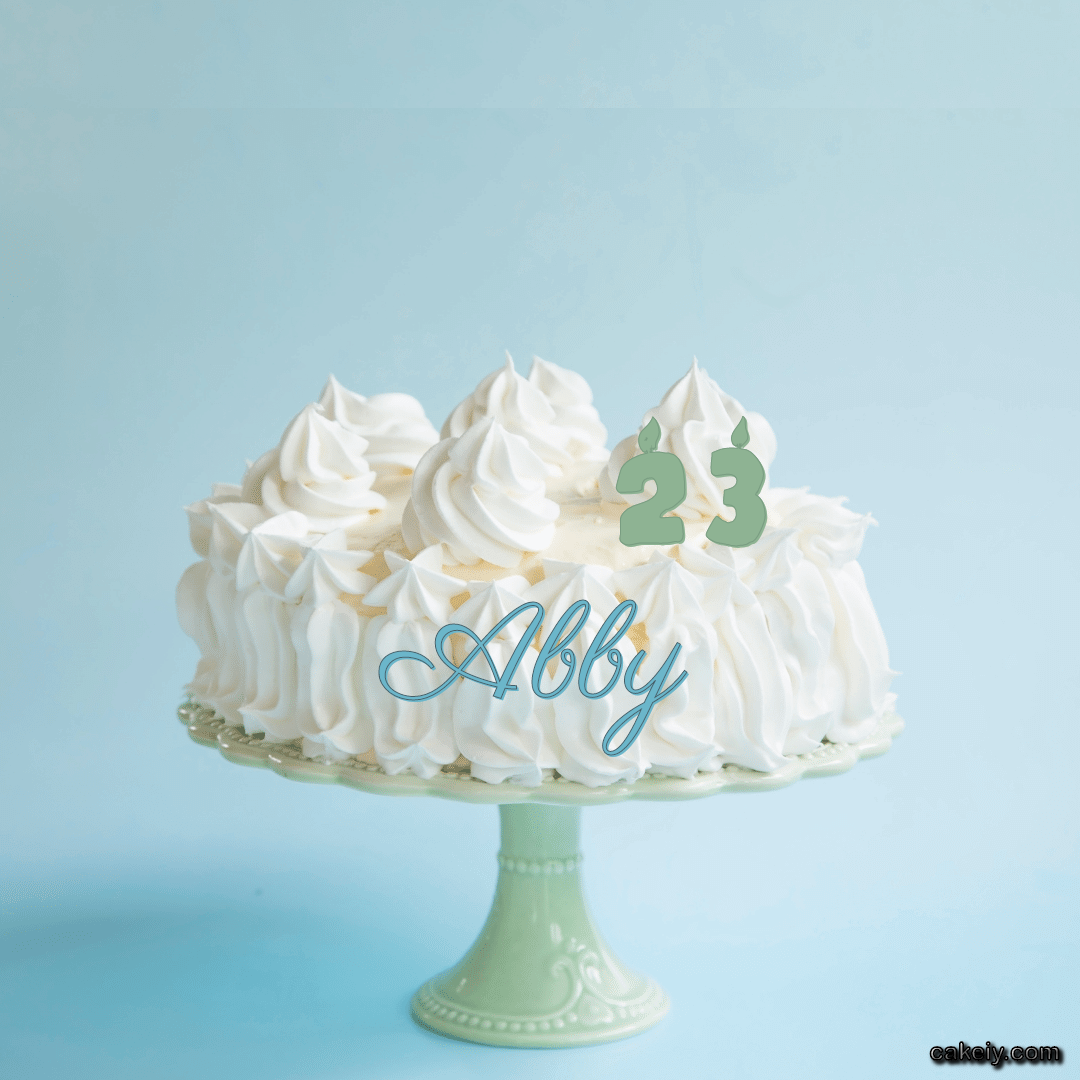 Creamy White Forest Cake for Abby