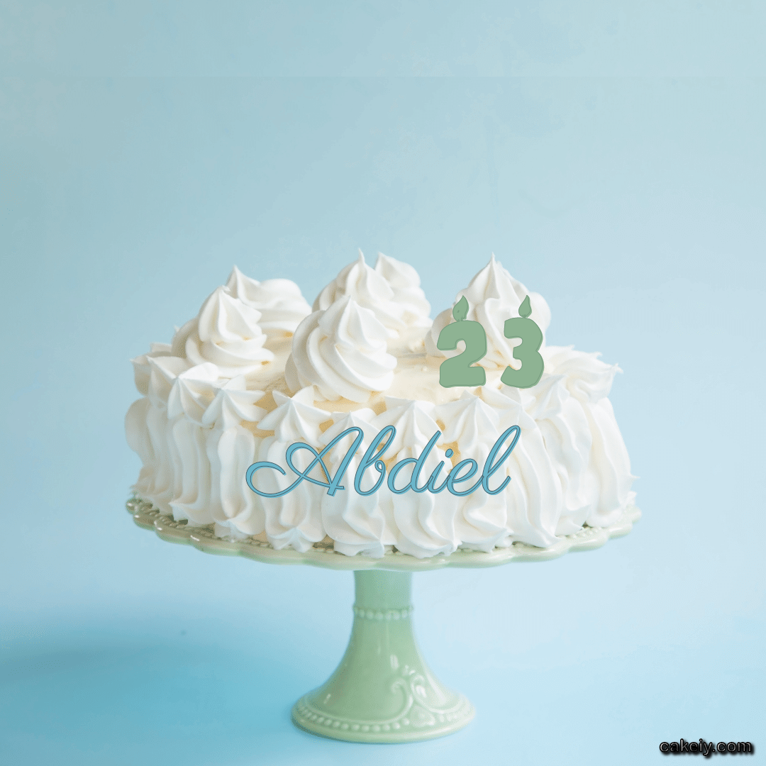 Creamy White Forest Cake for Abdiel