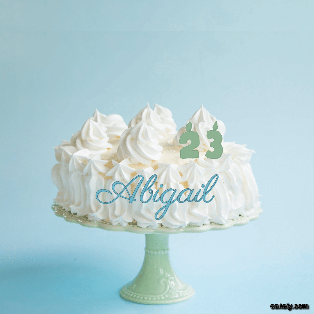 Creamy White Forest Cake for Abigail