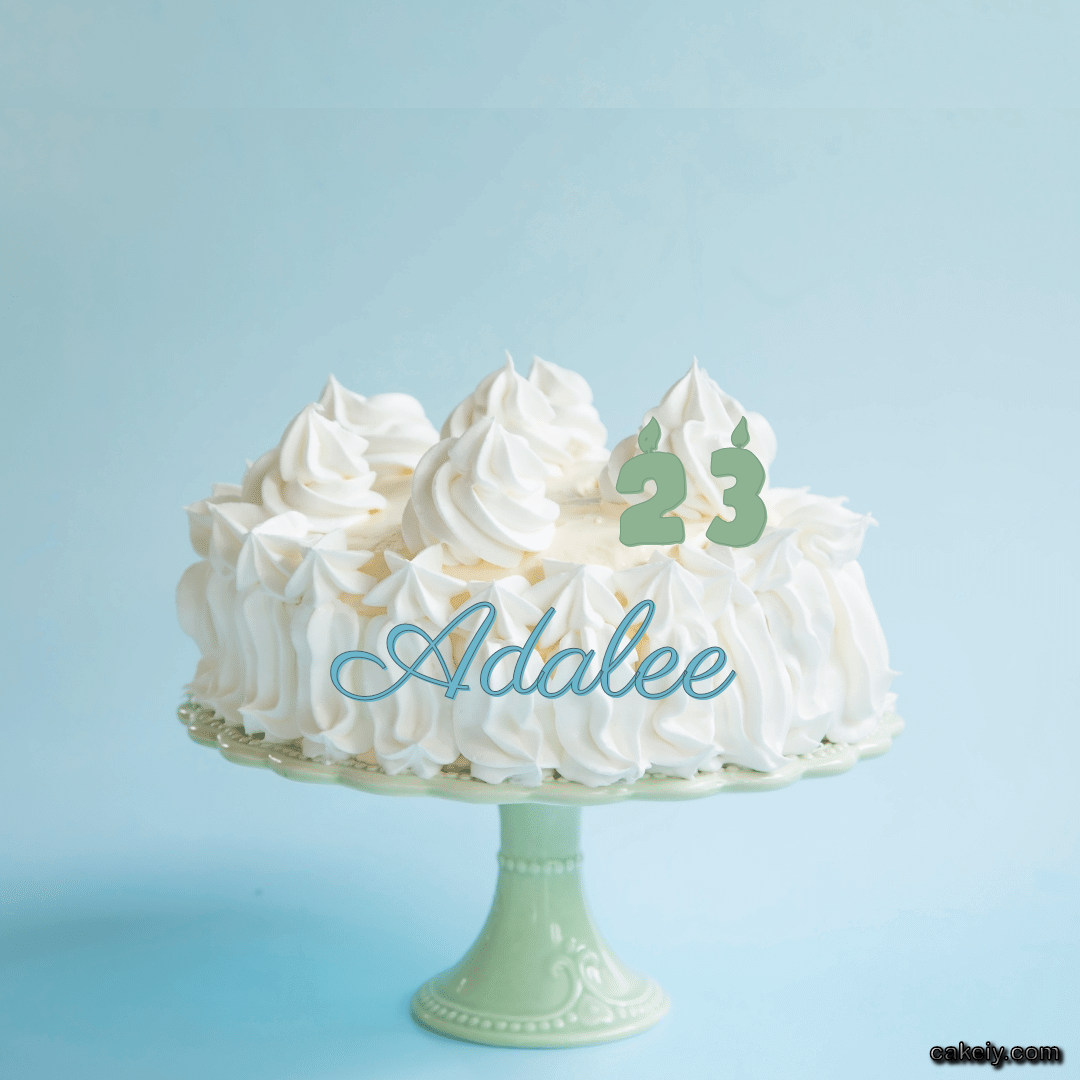 Creamy White Forest Cake for Adalee