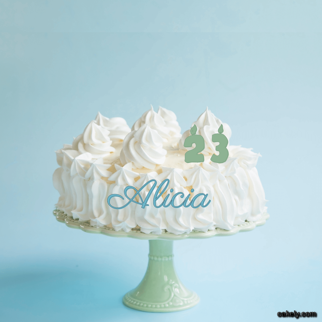 Creamy White Forest Cake for Alicia