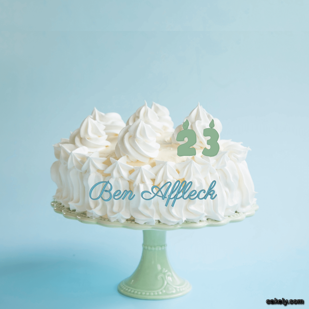 Creamy White Forest Cake for Ben Affleck