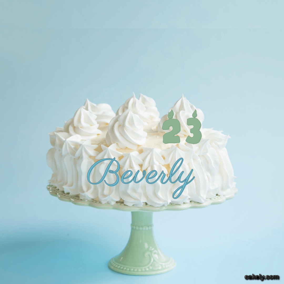 Creamy White Forest Cake for Beverly