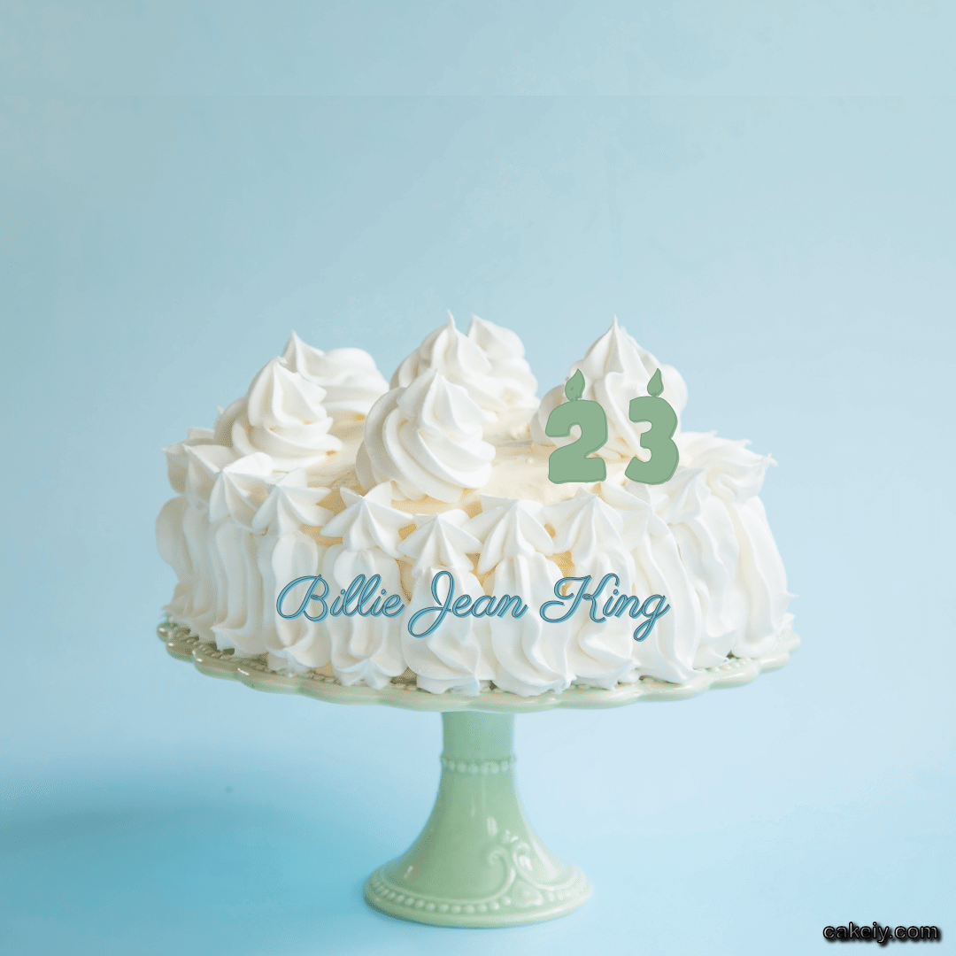 Creamy White Forest Cake for Billie Jean King