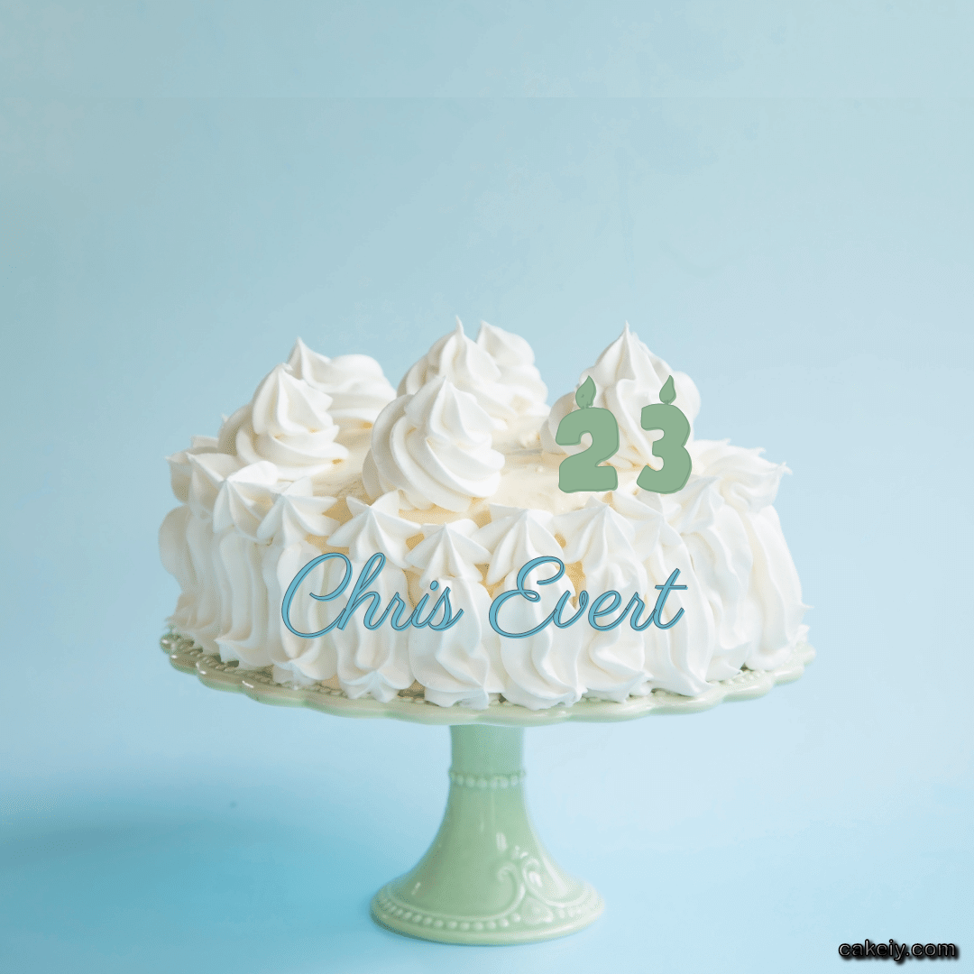 Creamy White Forest Cake for Chris Evert