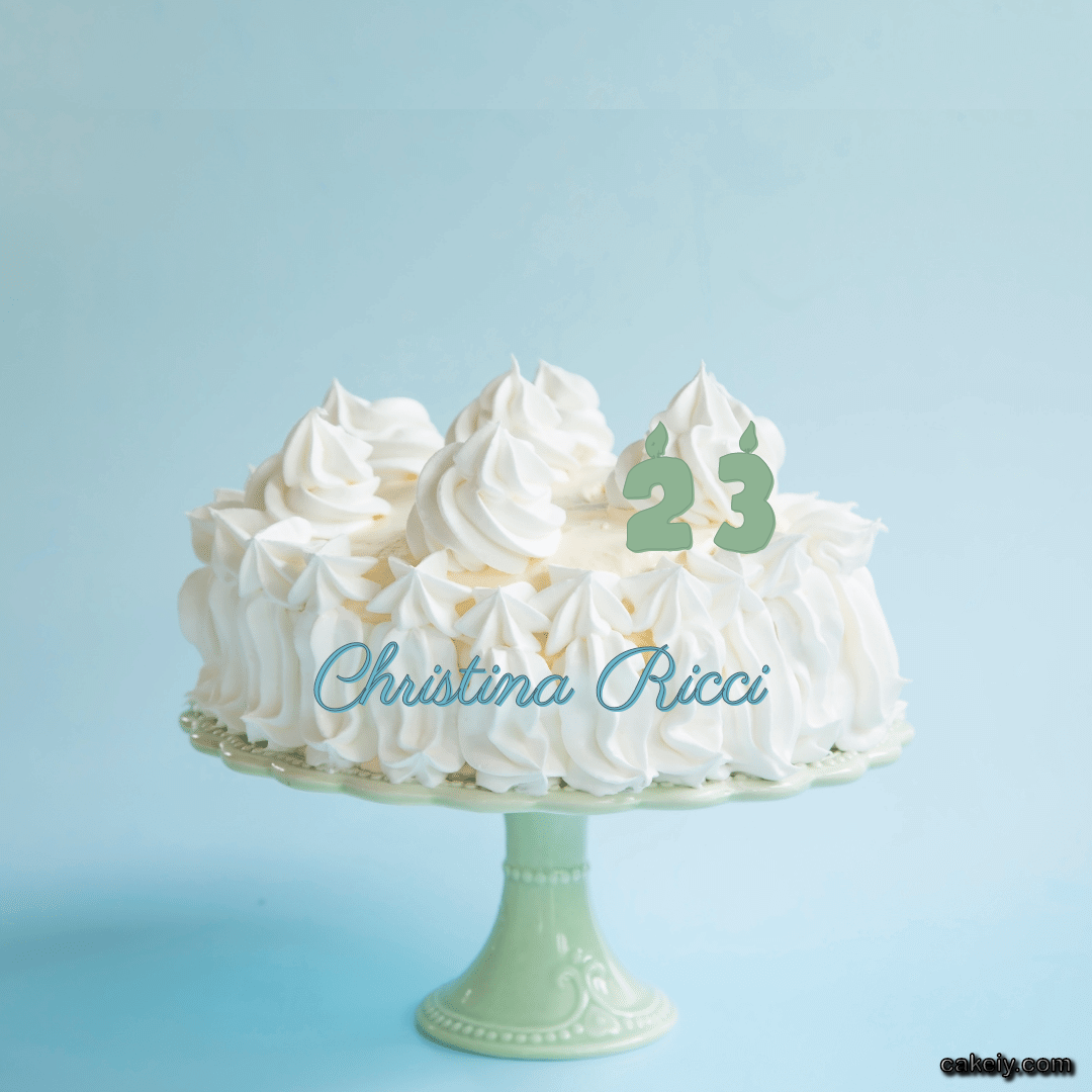Creamy White Forest Cake for Christina Ricci