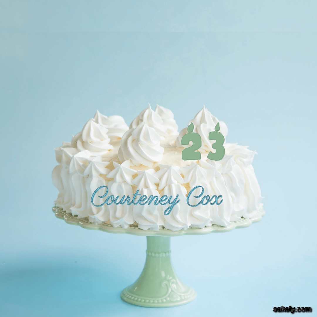 Creamy White Forest Cake for Courteney Cox