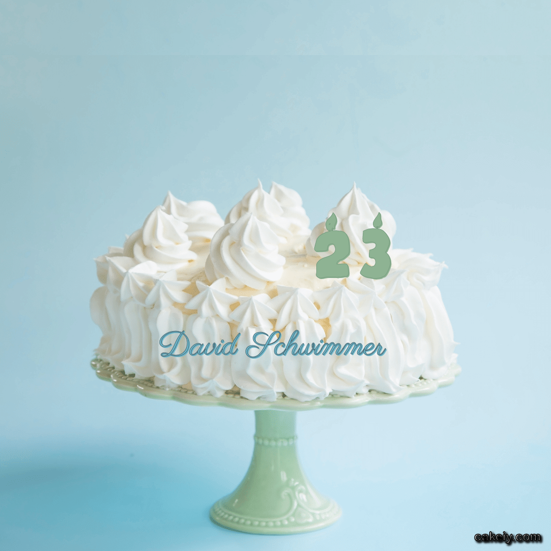 Creamy White Forest Cake for David Schwimmer