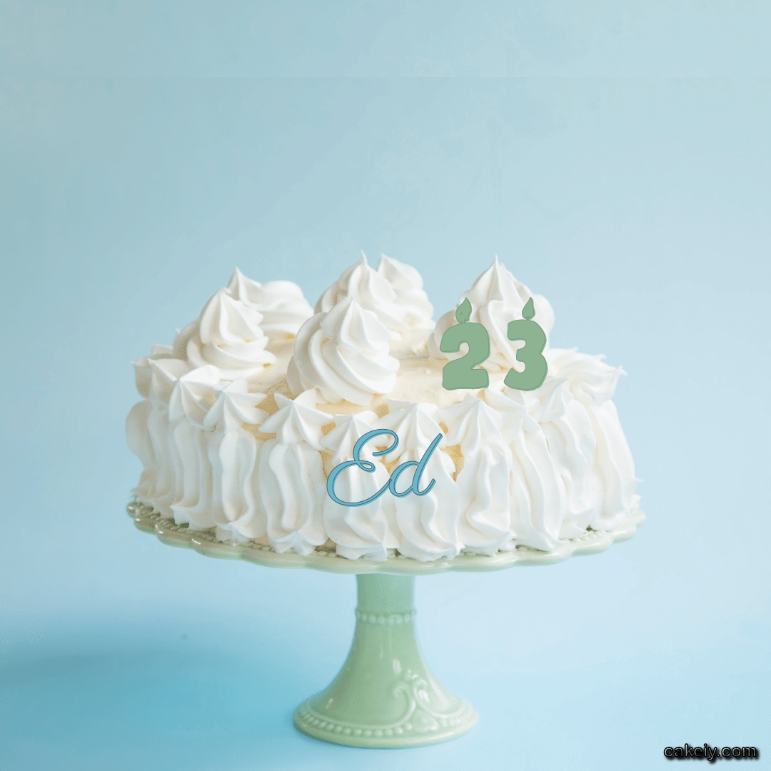 Creamy White Forest Cake for Ed