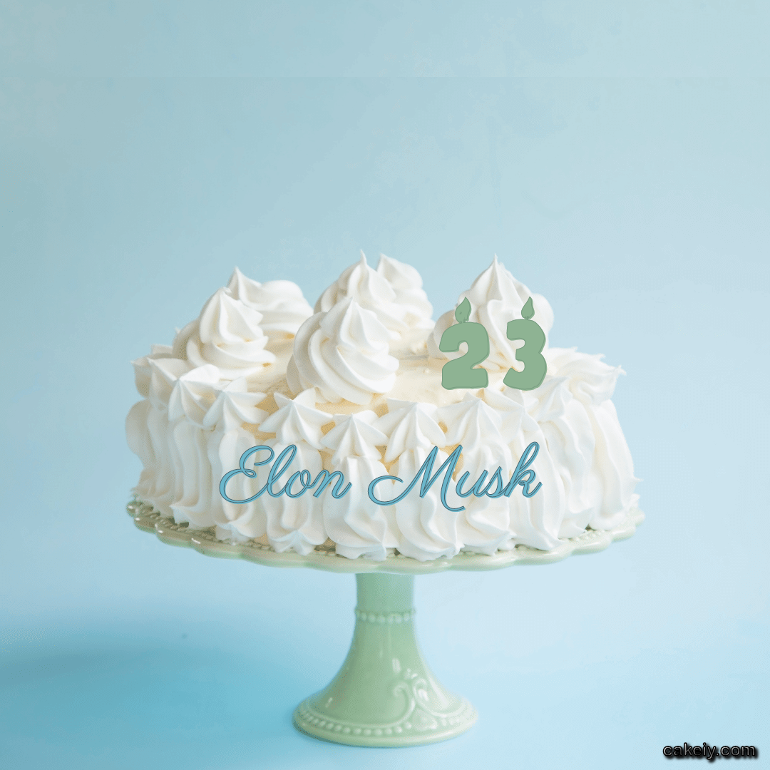 Creamy White Forest Cake for Elon Musk