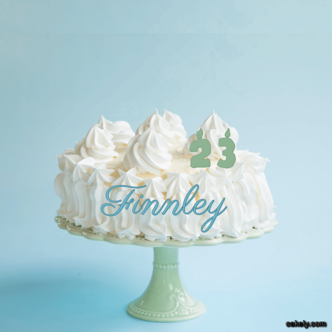Creamy White Forest Cake for Finnley