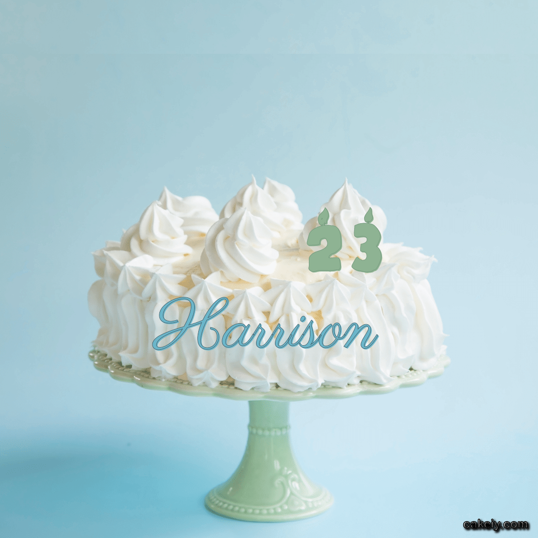 Creamy White Forest Cake for Harrison