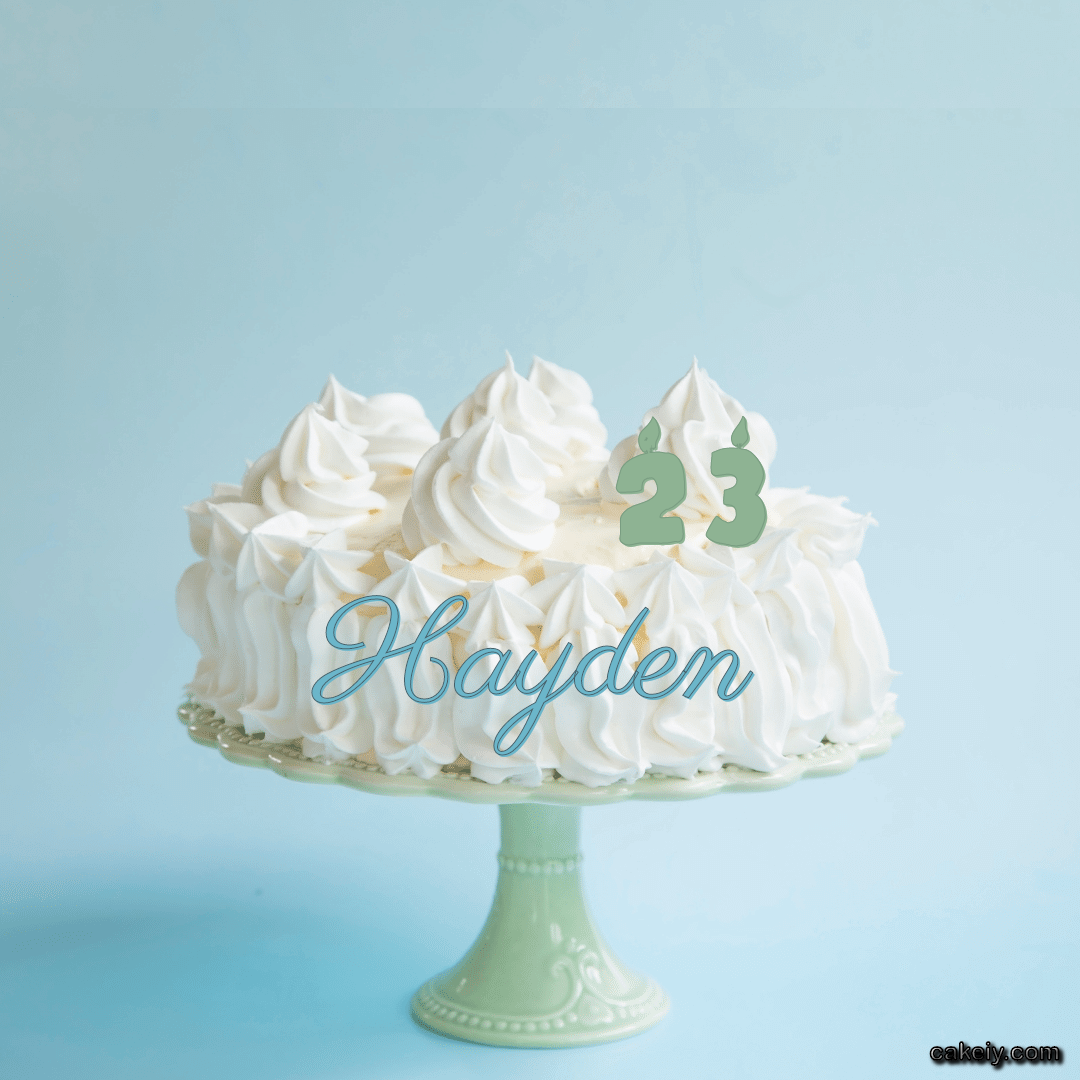 Creamy White Forest Cake for Hayden