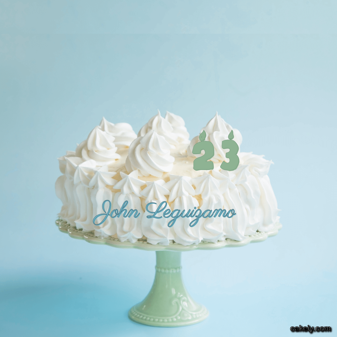 Creamy White Forest Cake for John Leguizamo