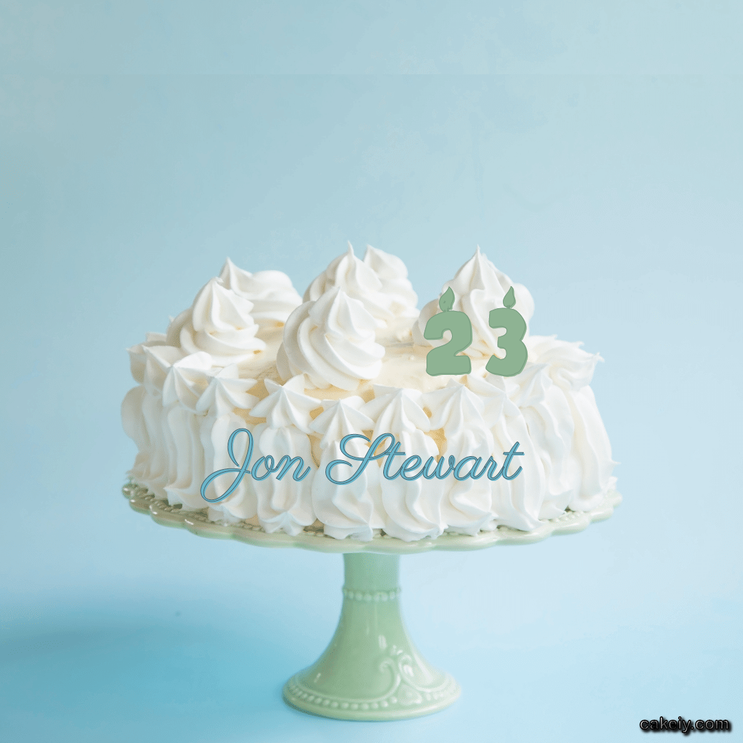 Creamy White Forest Cake for Jon Stewart