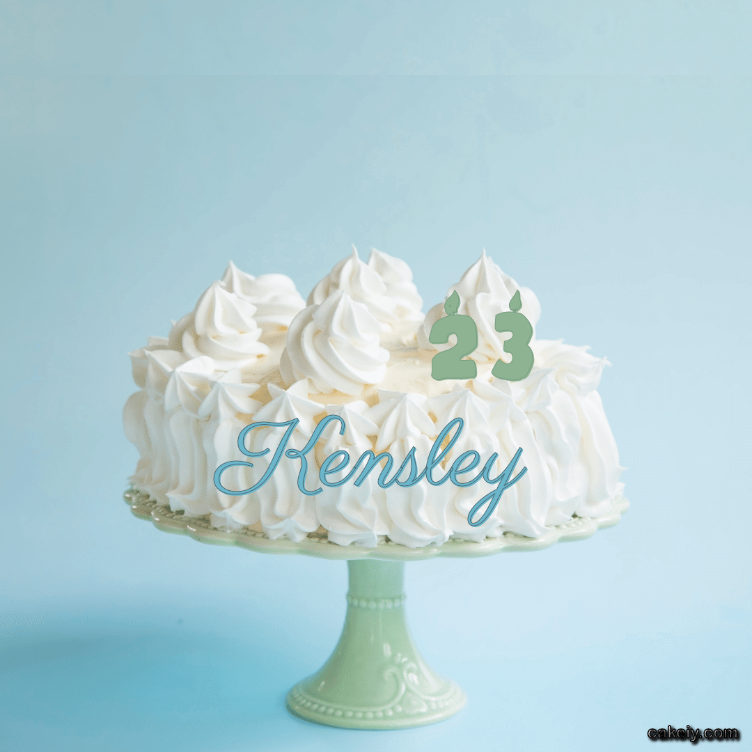 Creamy White Forest Cake for Kensley