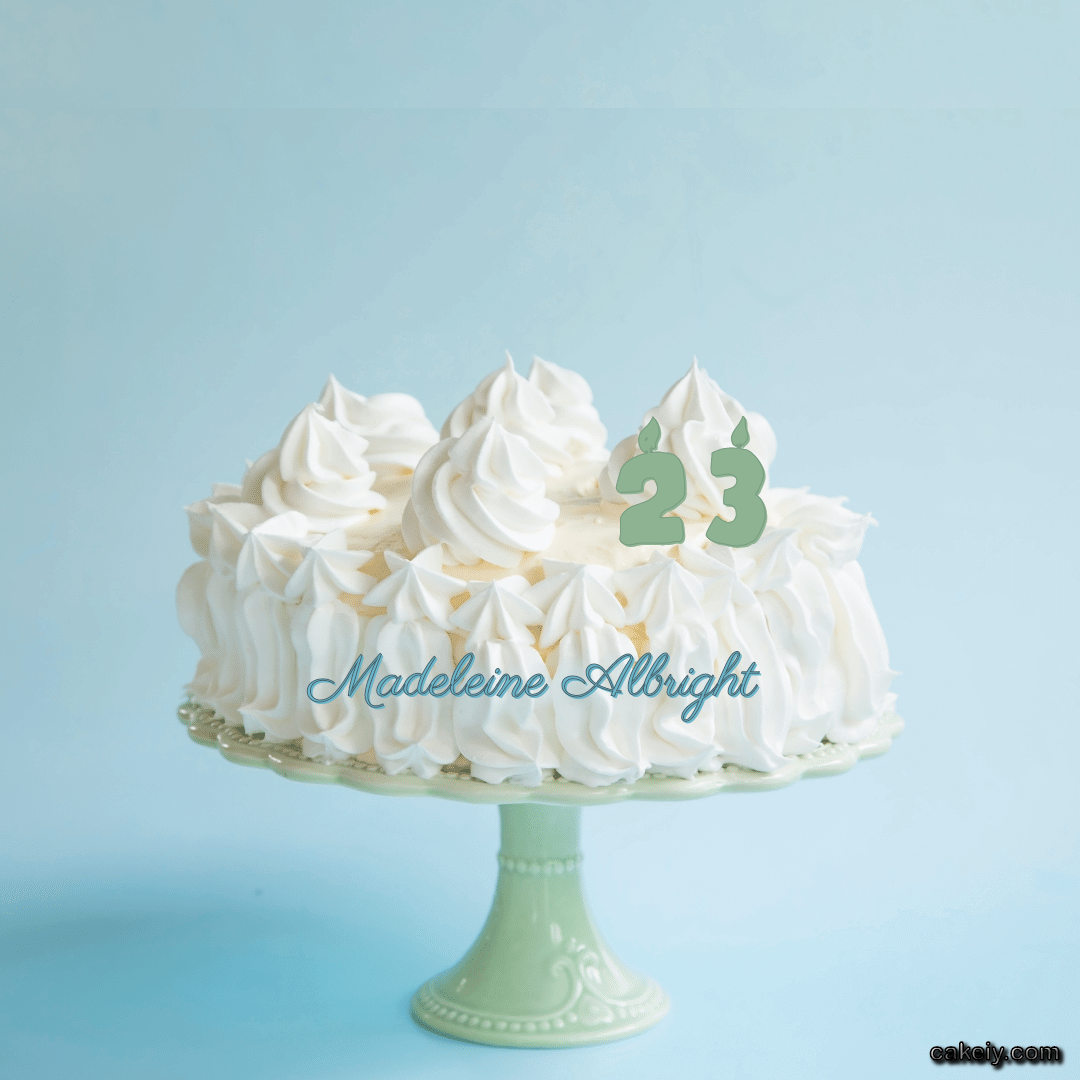 Creamy White Forest Cake for Madeleine Albright