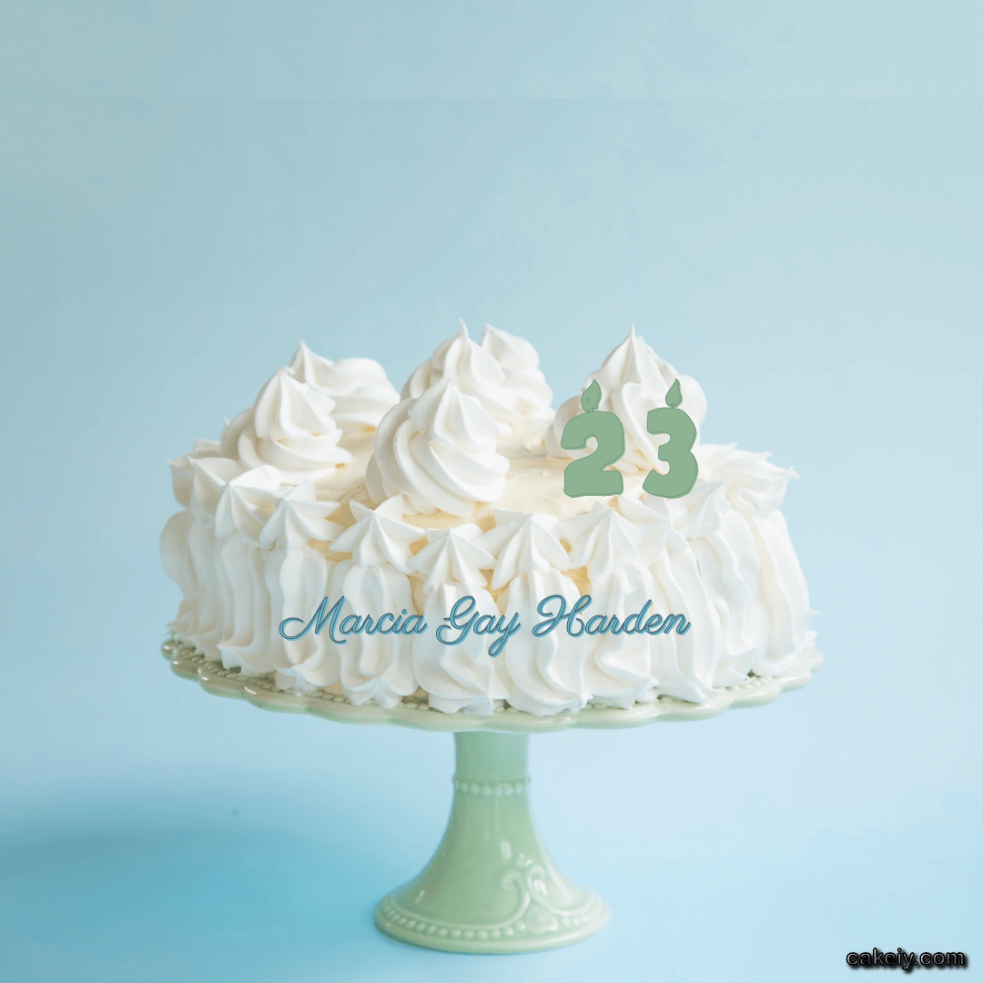 Creamy White Forest Cake for Marcia Gay Harden