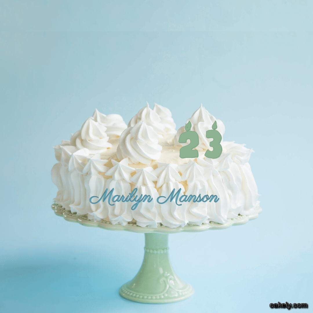 Creamy White Forest Cake for Marilyn Manson