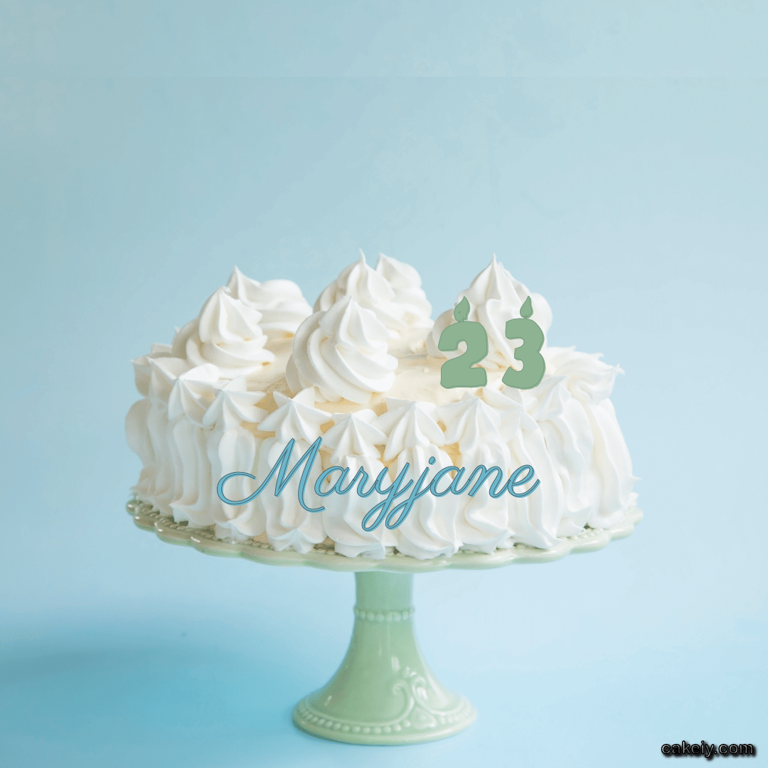 Creamy White Forest Cake for Maryjane
