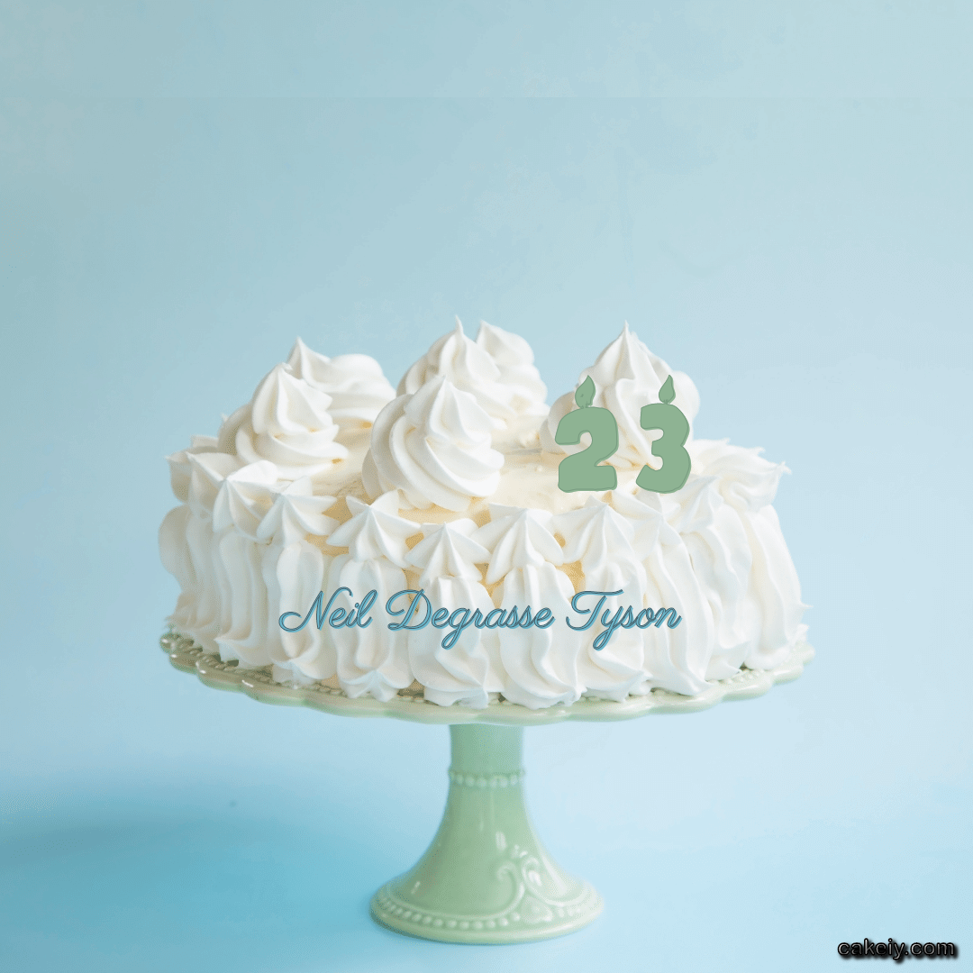 Creamy White Forest Cake for Neil Degrasse Tyson
